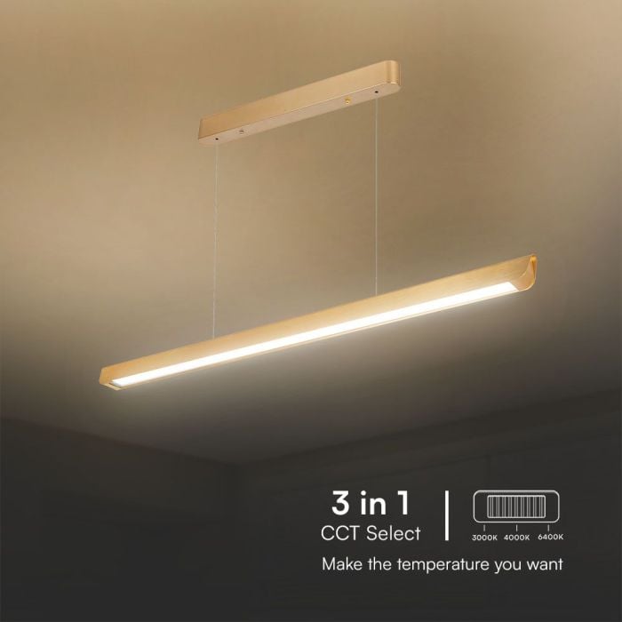 V-TAC LED Luz Lineal - Samsung - IP20 - Oro - 36W- 2880 Lumens - 3IN1-extra-5.webp