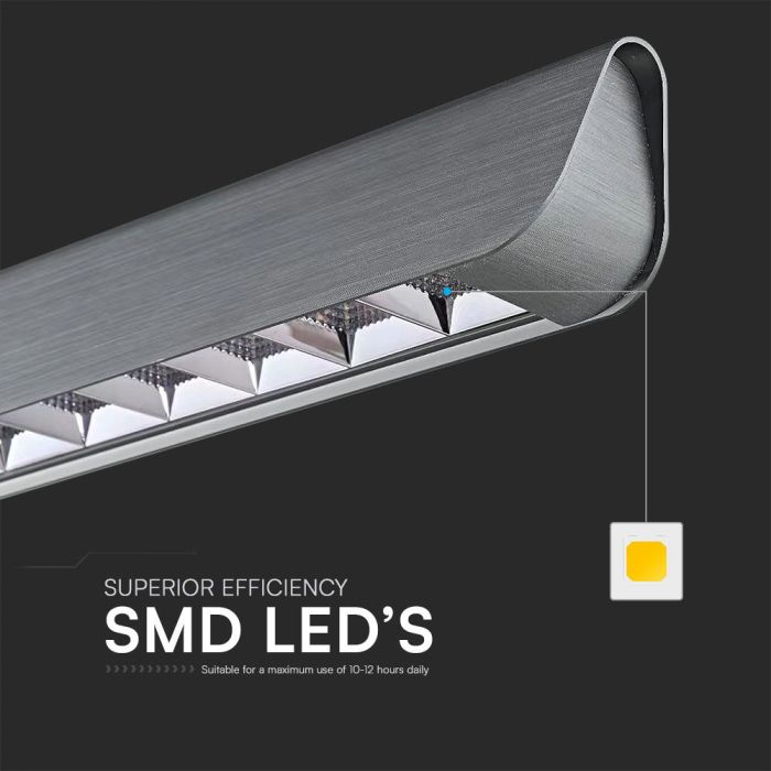V-TAC LED Luz Lineal - Samsung - IP20 - Gris Mate - 36W- 2880 Lumens - 3IN1-extra-4.webp