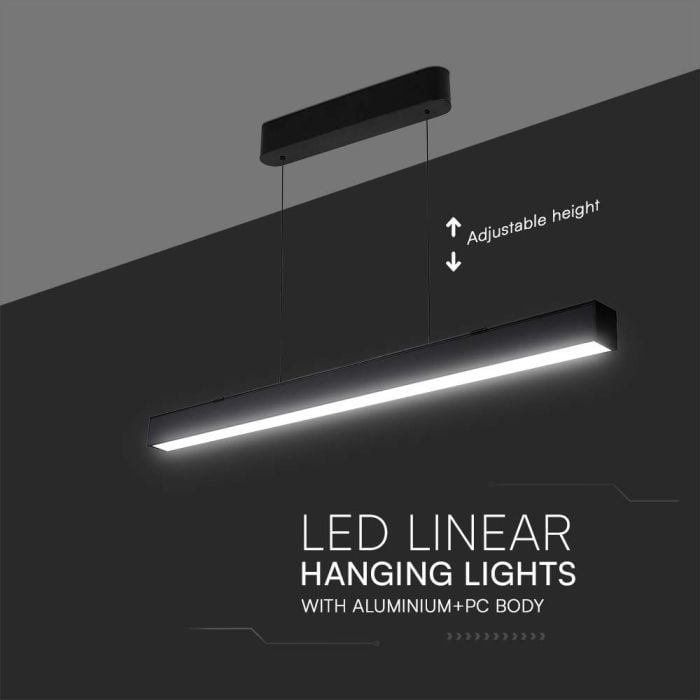 V-TAC LED Luz Lineal - Samsung - IP20 - Negro - 40W - 3400 Lumens - 3IN1-extra-6.webp