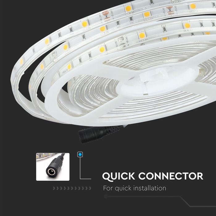Tira de luz LED V-TAC - IP65 Impermeable - 6000K - Precio/1m (5m Rollo)-extra-8.webp