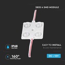 Tiras de Luz LED V-TAC - Módulos - IP68 Impermeable - Código de Color: Rojo - 1.44W- 120 - 135 Lumens-extra-4.webp