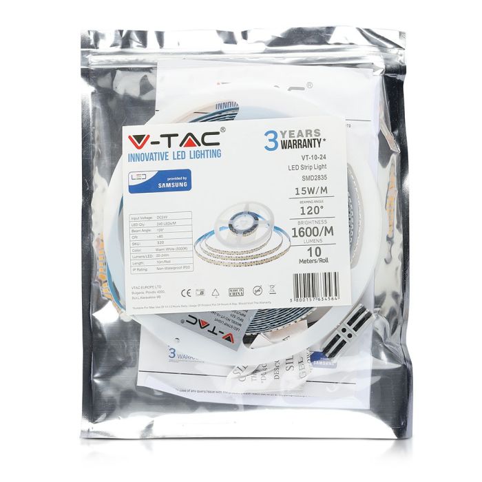 Tira de luz LED V-TAC - Samsung - IP20 - 4000K - Precio/1m (Rollo de 10m)-extra-12.webp