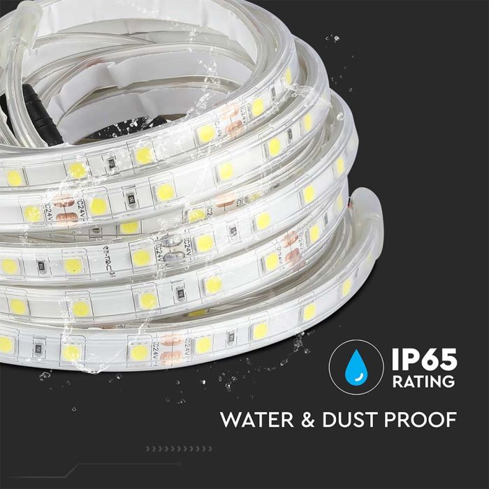 Tira de luz LED V-TAC - IP65 Impermeable - 3000K - Precio/1m (5m Rollo)-extra-6.webp