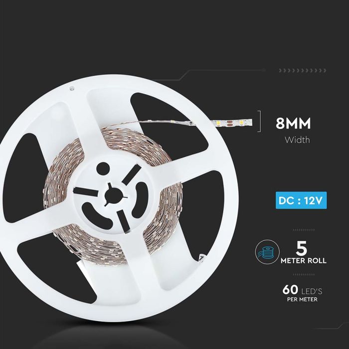 Tiras de luz LED V-TAC - Forma de S - IP20 - 3000K - Precio/1m (5m Rollo)-extra-9.webp