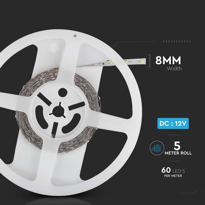 V-TAC Tira de Luz LED - 100lm/w - IP20 - Código de Color: Rojo - Precio/1m (5m Rollo)-extra-9.webp