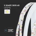 Tiras de luz LED V-TAC - Forma de S - 2835 - IP20 - 4000K - Precio/1m (5m Rollo)-extra-4.webp