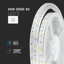Tira de luz LED V-TAC - IP65 Impermeable - 3000K - Precio/1m (5m Rollo)-extra-5.webp