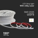 Tira de luz LED V-TAC - 220V - IP65 Impermeable - 3000K - Rollo de 50m-extra-4.webp