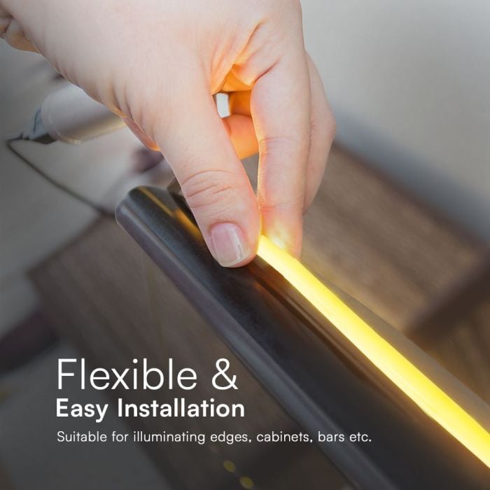 Tira de luz LED V-TAC - 220V - IP65 Impermeable - 6500K - Rollo de 50m-extra-6.webp