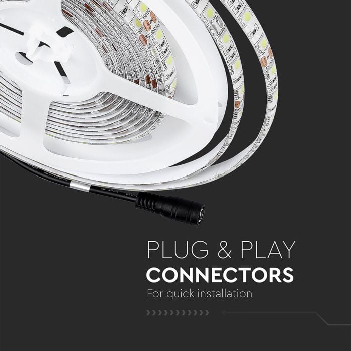 Tira de luz LED V-TAC - IP65 Impermeable - 6500K - Precio/1m (5m Rollo)-extra-8.webp