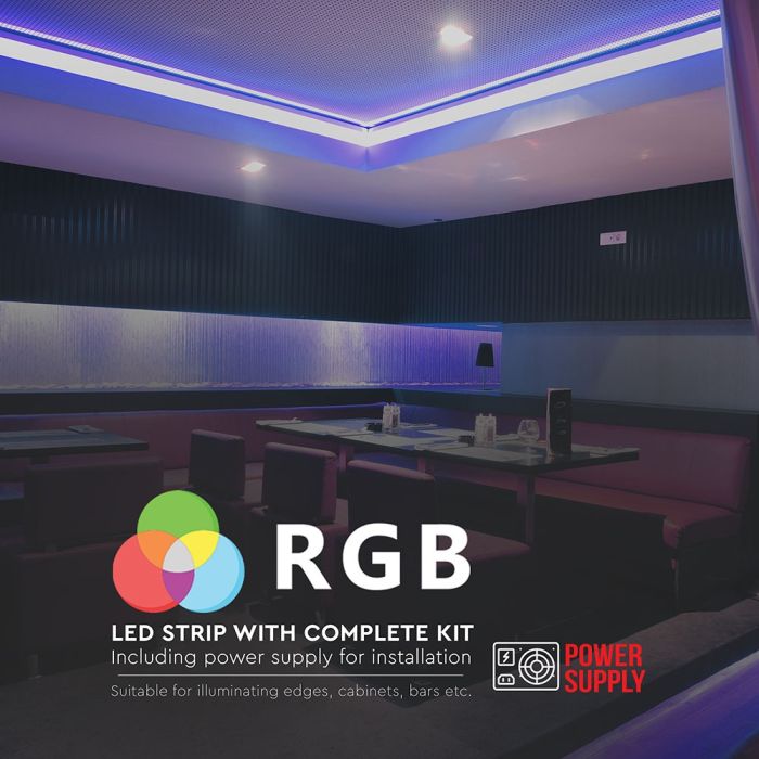 LED Tira de luz LED Kits - EU Plug - IP20 - RGB - 5m Roll-extra-10.webp