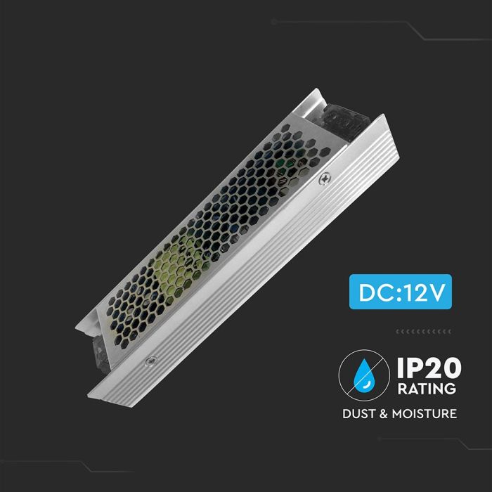 Tiras de luz LED V-TAC - Accesorios - Fuente de alimentación metálica - IP44 - 120W-extra-2.webp