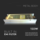 Tiras de luz LED V-TAC - Accesorios - Fuente de alimentación metálica - IP44 - 150W-extra-3.webp