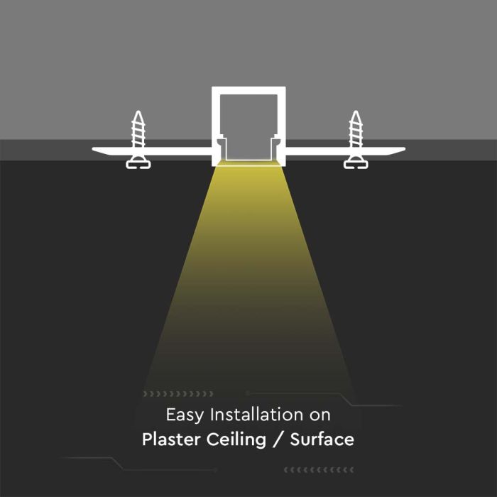 Tiras de luz LED V-TAC - Kit de montaje - IP20 - Plata-extra-2.webp