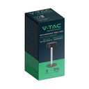 V-TAC Lámpara de Sobremesa Recargable - IP20 - Negro+Transparente - 3W - 210 Lumens - 3IN1-extra-7.webp