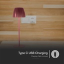 V-TAC Lámpara de Sobremesa Recargable - IP20 - Marrón - 2.7W- 110 Lumens - 3IN1-extra-7.webp