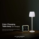 V-TAC Lámpara de Sobremesa Recargable - IP20 - Blanca - 2.7W- 110 Lumens - 3IN1-extra-6.webp