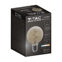 Bombilla LED V-TAC - G95 Globo - Soporte E27 - IP20 - Ámbar - 4W - 350 Lumens - 2200K-extra-5.webp