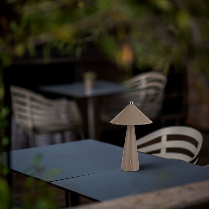 V-TAC Lámpara de Sobremesa Recargable - IP20 - Marrón - 3W - 240 Lumens - 3IN1-extra-1.webp