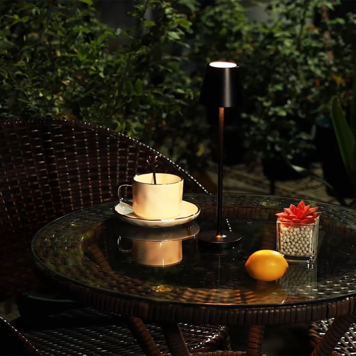 V-TAC Lámpara de mesa de carga inalámbrica - IP54 - Negra - 1.5W- 150 Lumens - 3000K-extra-2.webp