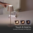 V-TAC Lámpara de mesa de carga inalámbrica - IP54 - Corten - 1.5W- 150 Lumens - 3000K-extra-6.webp