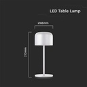 V-TAC Lámpara de Mesa Recargable - IP54 - Cuerpo Blanco - 1.5W- 150 Lumens - 2700K + 5700K-extra-3.webp