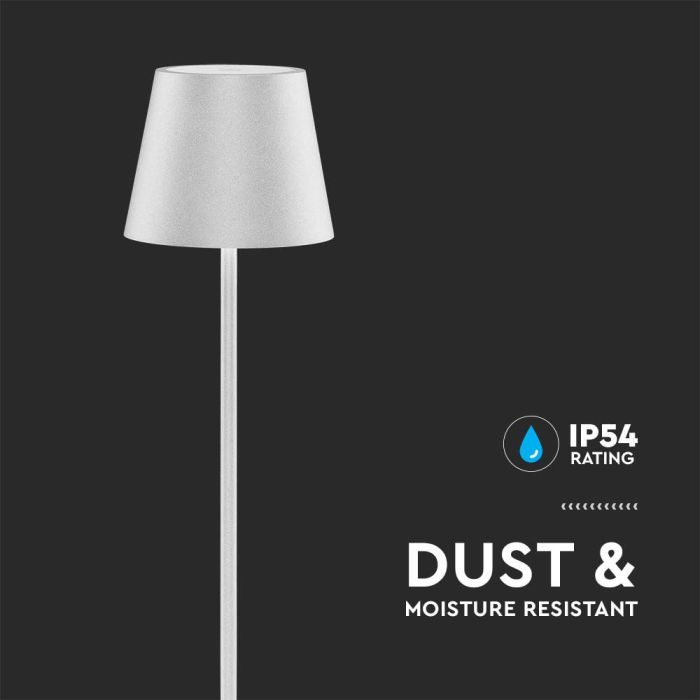 V-TAC Lámpara de Pie Ajustable - IP54 - Cuerpo Blanco - 4W - 300 Lumens - 3000K-extra-10.webp