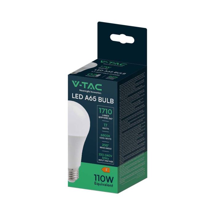 Bombilla LED V-TAC GLS -  Soporte E27 - IP20 - Blanca - 17W - 1710 Lumens - 6500K-extra-6.webp