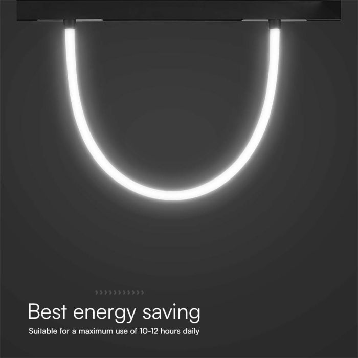 V-TAC LED Magnetic Foco de carril - IP20 - Negro - 11W- 1270 Lumens - 3000K-extra-5.webp