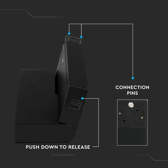 V-TAC LED Foco de carril magnético - Luz Lineal - IP20 - 20W - 1200 Lumens - 4000K-extra-7.webp