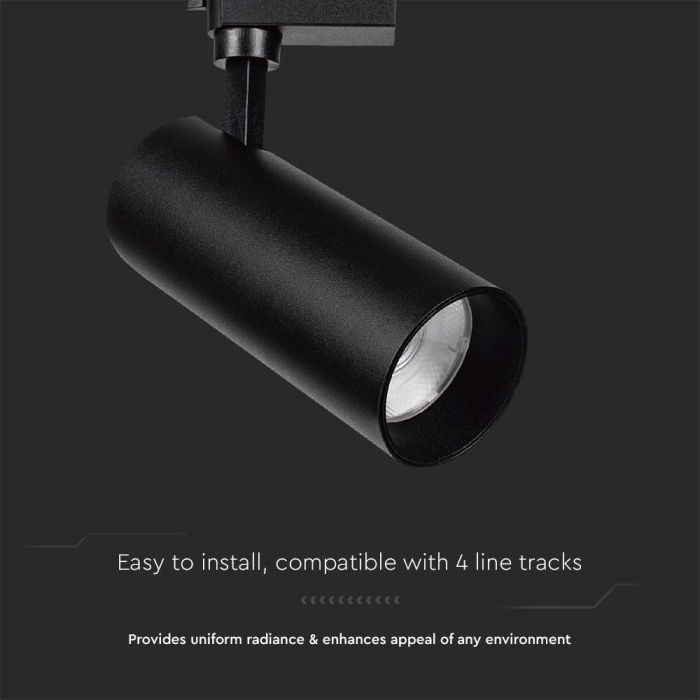 V-TAC LED COB Foco de carril - Samsung - IP20 - Negro - 35W- 3000 Lumens - 4000K-extra-4.webp