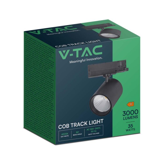 V-TAC LED COB Foco de carril - IP20 - Negro - 35W- 3000 Lumens - 4000K-extra-7.webp