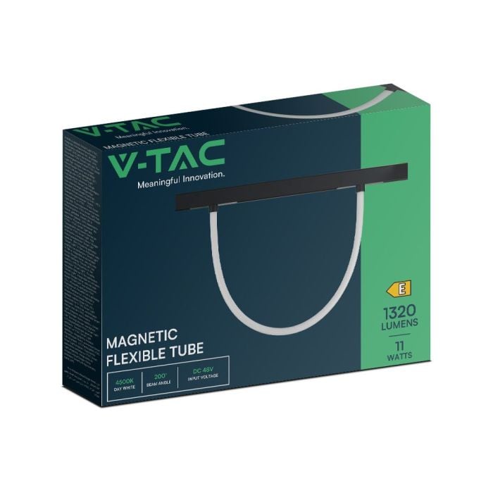 V-TAC LED Magnetic Foco de carril - IP20 - Negro - 11W- 1320 Lumens - 4500K-extra-6.webp