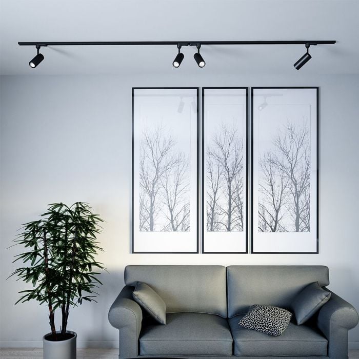 V-TAC LED Slim Foco de carril - Samsung - IP20 - Negro - 15W- 1500 Lumens - 3000K-extra-1.webp