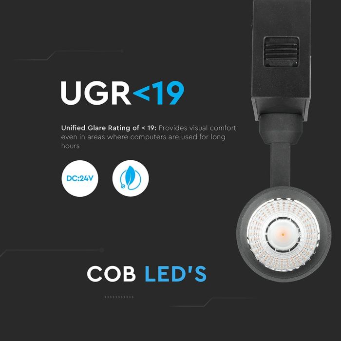 V-TAC LED Foco de carril magnético- IP20 - 15W - 900 Lumens - 3000K-extra-4.webp