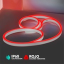 V-TAC Tira de Luz LED - Neon Flex - IP65 Impermeable - Código de Color: Rojo - 8W- 320 Lumens - Precio/1m (Rollo 10m)