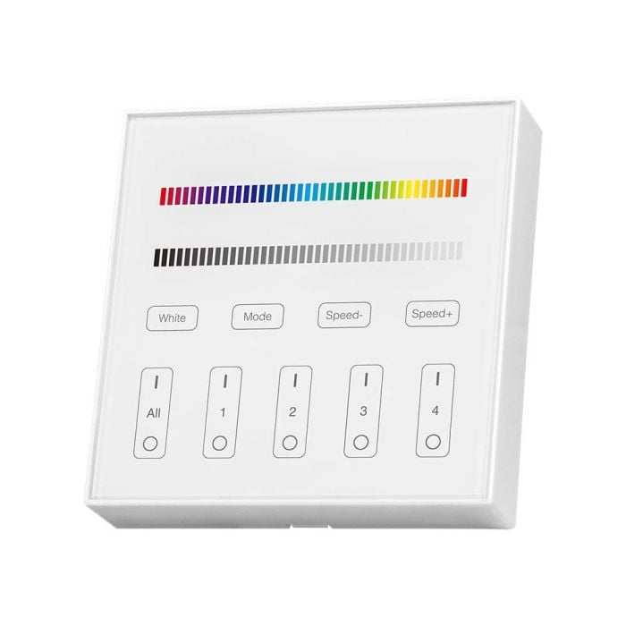 V-TAC Tira de Luz LED - Accesorios - Controlador WiFi 4 Zonas - RGB + W - Blanco