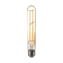 Bombilla LED V-TAC - Ámbar - T30 - Soporte E27 - IP20 - 6W - 600 Lúmenes - 2200K