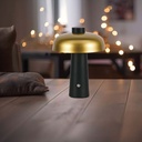 V-TAC Lámpara de Sobremesa Recargable - IP20 - Pintada - Oro + Negro - 3W - 200 Lumens - 3IN1