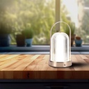 V-TAC Lámpara de Sobremesa Recargable - IP20 - Bronce Antiguo - 1W - 55 Lumens - 3IN1