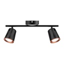 Aplique LED V-TAC - Doble Cabezal - IP20 - Negro - 10W - 1080 Lumens - 3000K