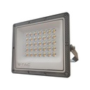 Proyector LED V-TAC - Serie CCT - Impermeable IP65 - Cuerpo Gris Pistola - 30W - 2350 Lumens - 3IN1