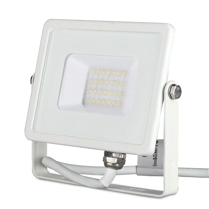 Proyector LED V-TAC - Samsung - Impermeable IP65 - Blanco - 20W - 1600 Lúmenes - 3000K