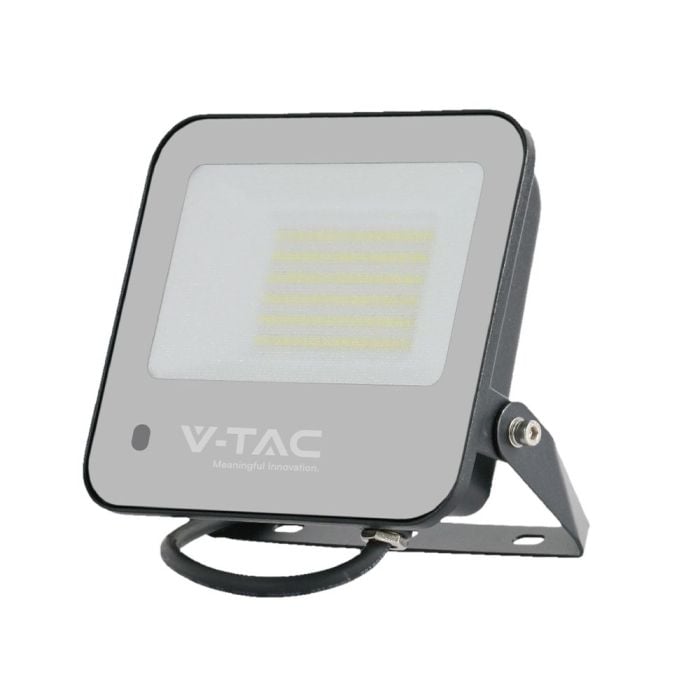 Proyector LED V-TAC - Serie Slimline E - Impermeable IP65 - Cuerpo Negro - 50W- 4000 Lumens - RGB + Blanco