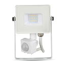Proyector LED giratorio V-TAC - Samsung - Sensor PIR - Impermeable IP65 - Blanco - 10W - 800 Lumens - 4000K