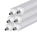 LED Batten Fitting - Serie G - IP65 Waterproof - 18W- 2160 Lumens - 6500K - Pack de 6