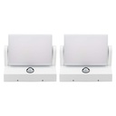 Aplique LED Giratorio V-TAC - Sensor PIR - Impermeable IP65 - Blanco - 17W - 2580 Lumens - 4000K - Pack de 2