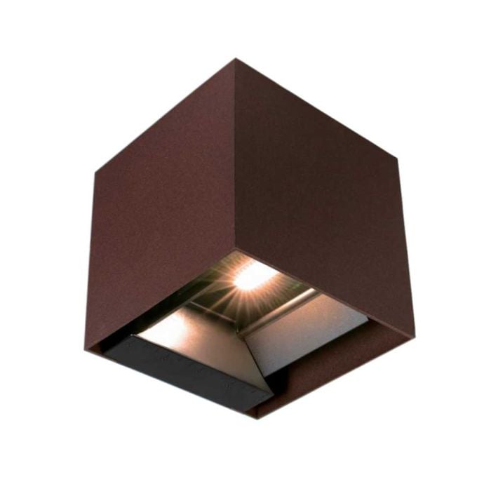 Aplique Solar Sensor V-TAC - Impermeable IP65 - Corten - 9W- 800 Lumens - 3IN1