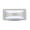 V-TAC LED Luz de Pared - Softlight Pasamuros - IP65 Impermeable - Gris - 12W - 500 Lumens - 4000K