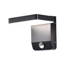 Aplique LED giratorio V-TAC - Sensor PIR - Impermeable IP65 - Negro - 17W - 2580 Lumens - 4000K